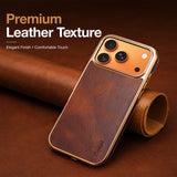 Oil Wax Genuine Cowhide Leather Phone Case | A01