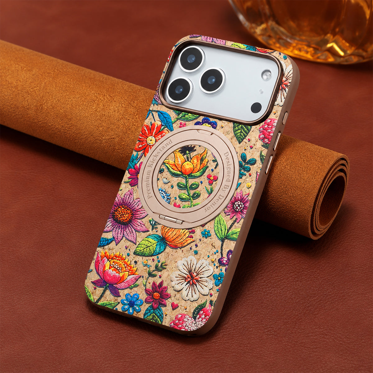 Cork Phone Case with Rotatable Kickstand - A30