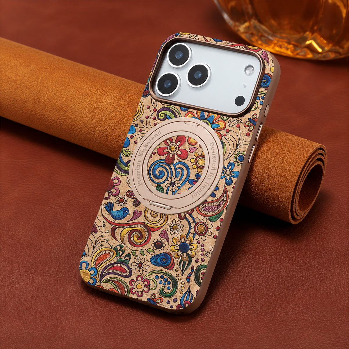 Cork Phone Case with Rotatable Kickstand - A30