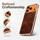 Oil Wax Genuine Cowhide Leather Phone Case | A01