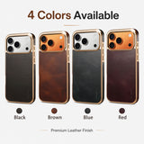 Oil Wax Genuine Cowhide Leather Phone Case | A01