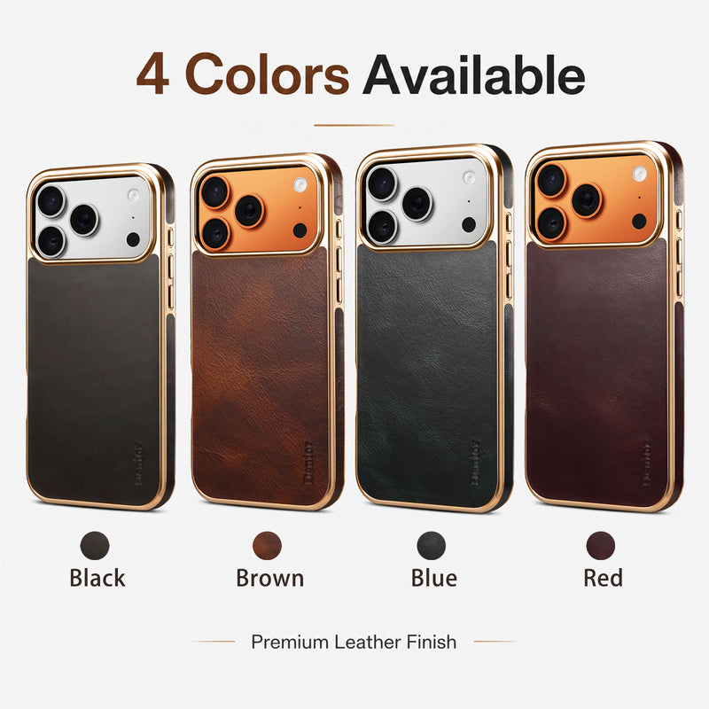 Oil Wax Genuine Cowhide Leather Phone Case | A01