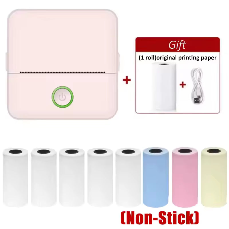 X6 mini HD printer portable sticker label Printer Bluetooth pocket thermal printer with paper for student note inkless printing