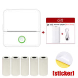 X6 mini HD printer portable sticker label Printer Bluetooth pocket thermal printer with paper for student note inkless printing