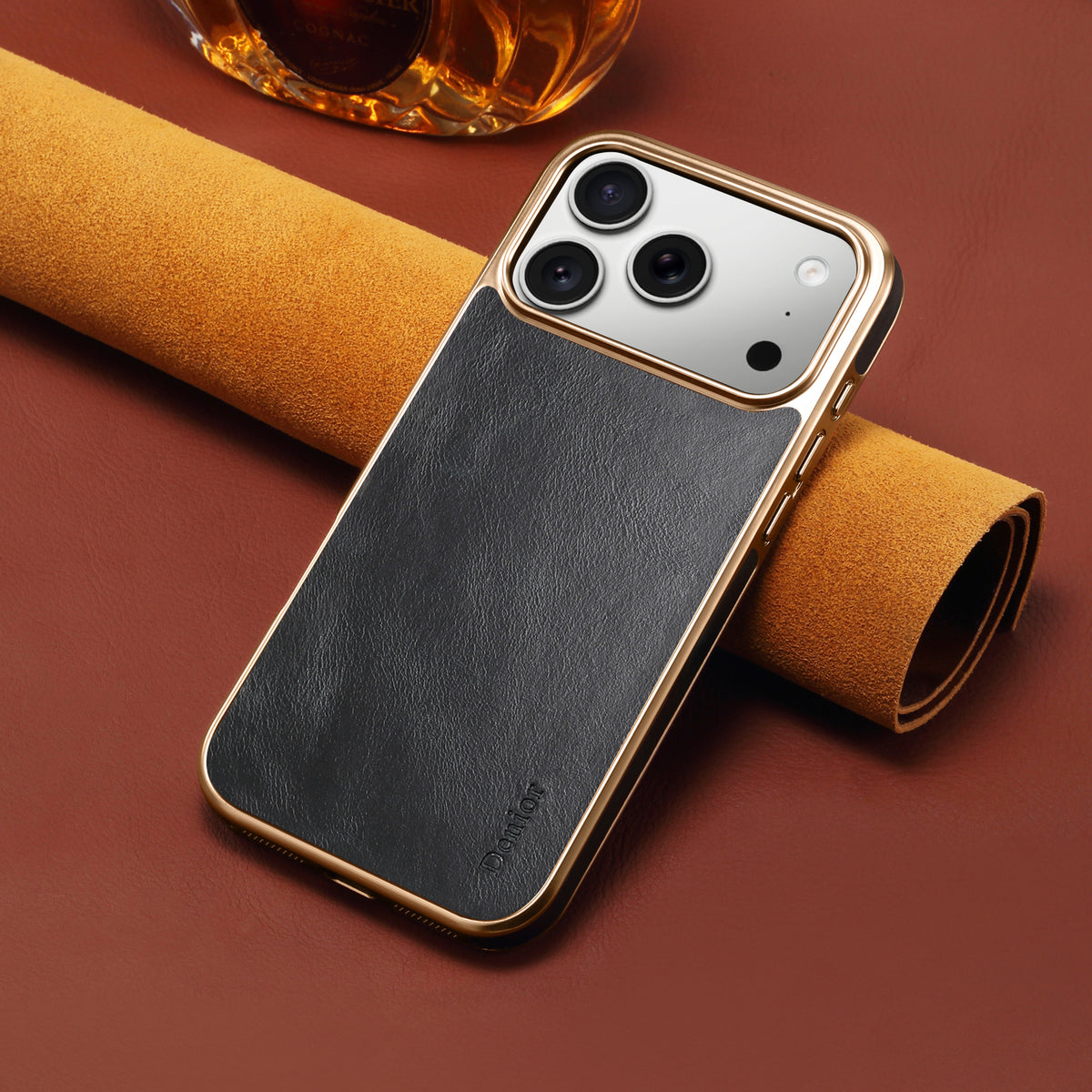 Oil Wax Genuine Cowhide Leather Phone Case | A01