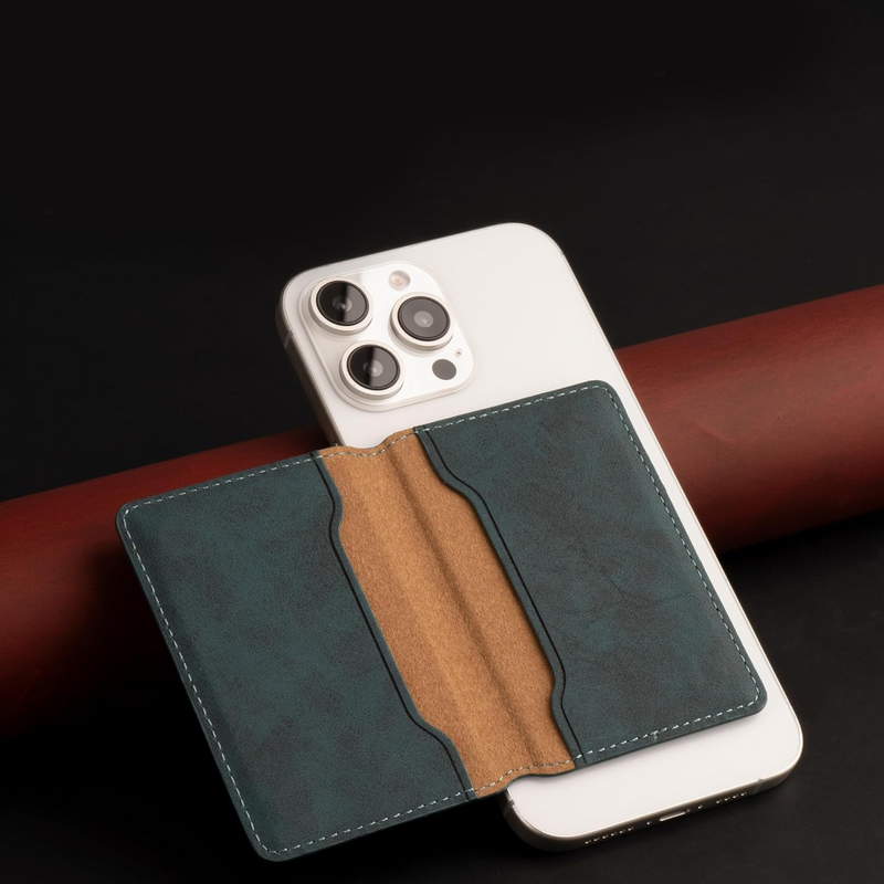 V08 Magnetic Card Holder - PU Leather