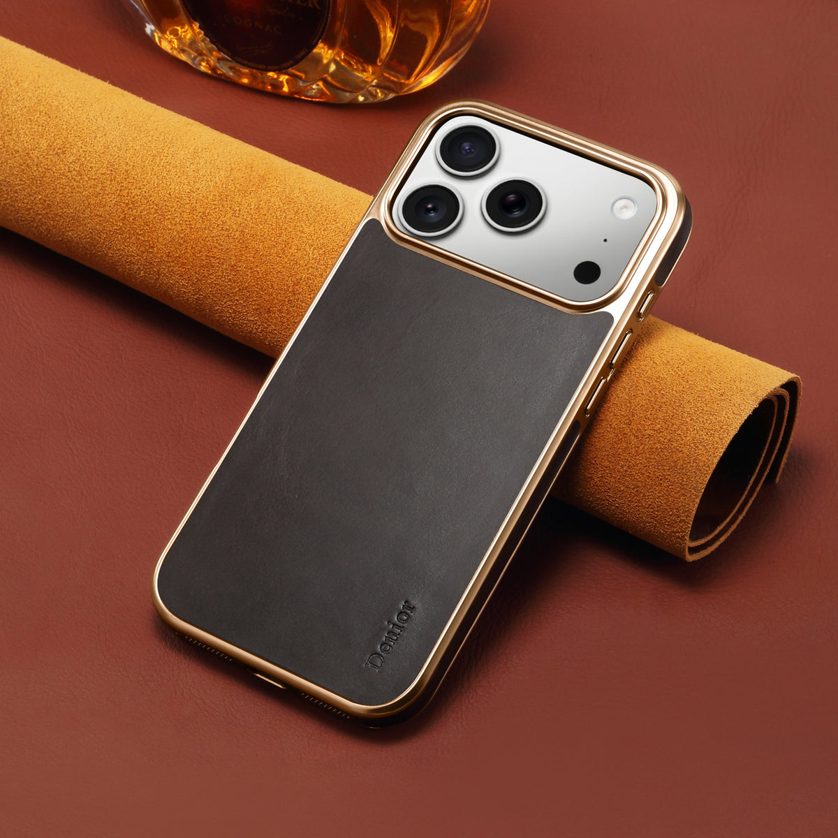 Oil Wax Genuine Cowhide Leather Phone Case | A01
