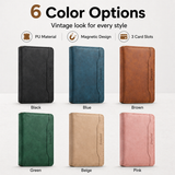 V08 Magnetic Card Holder - PU Leather