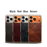 Oil Wax Genuine Cowhide Leather Phone Case | A01
