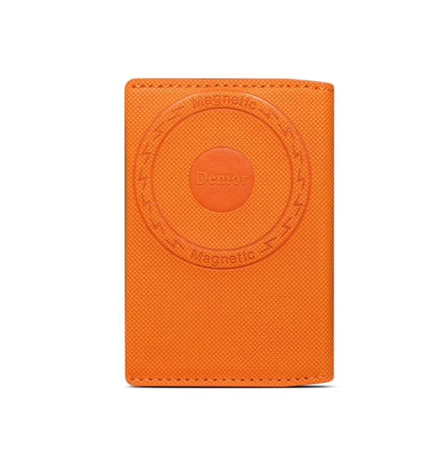 V26 Magnetic Card Holder - Cross-Grain PU Leather