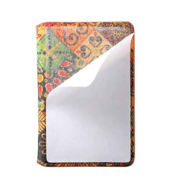 V04 Adhesive Phone Card Holder - Patchwork Cork
