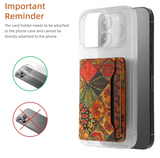 V04 Adhesive Phone Card Holder - Patchwork Cork