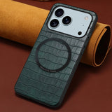 Crocodile PU Leather Magnetic Ring Phone Case | A09+1