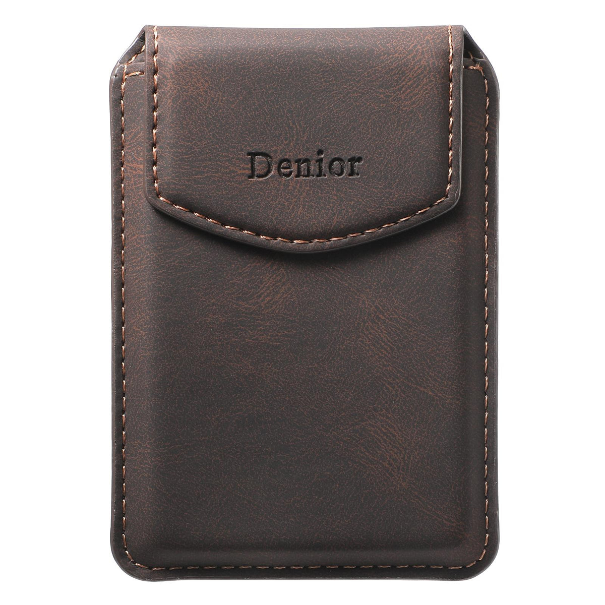 V12 Magnetic Card Holder with Flap - PU Leather