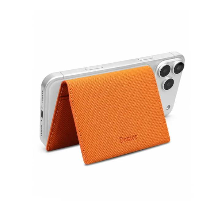 V26 Magnetic Card Holder - Cross-Grain PU Leather