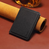 V28 Magnetic Card Holder with Cash Slot - PU Leather