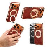Vintage Tang Flower Cowhide Case with Rotatable Kickstand | A23+3