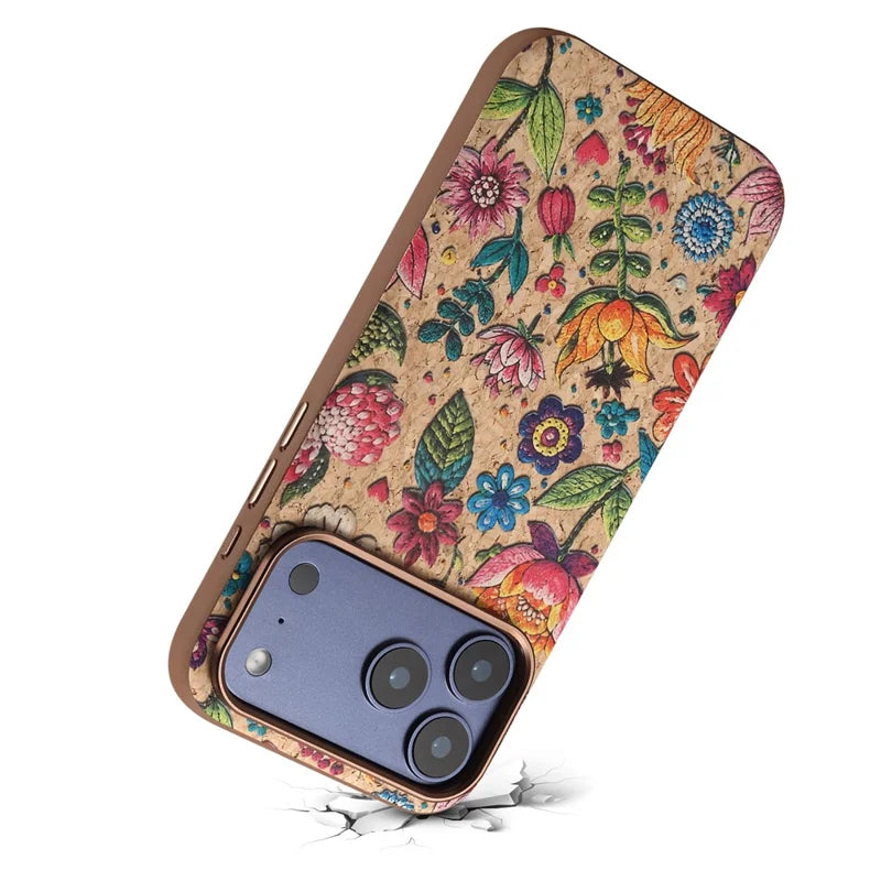 Cork Phone Case with Metal Lens & Bottom - A29