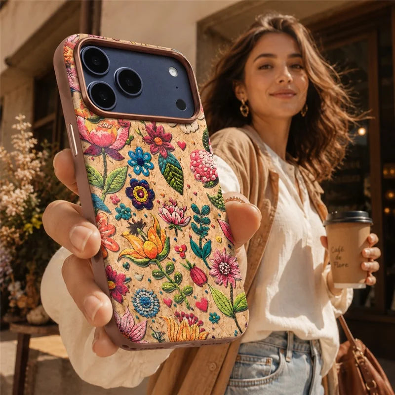 Cork Phone Case with Metal Lens & Bottom - A29