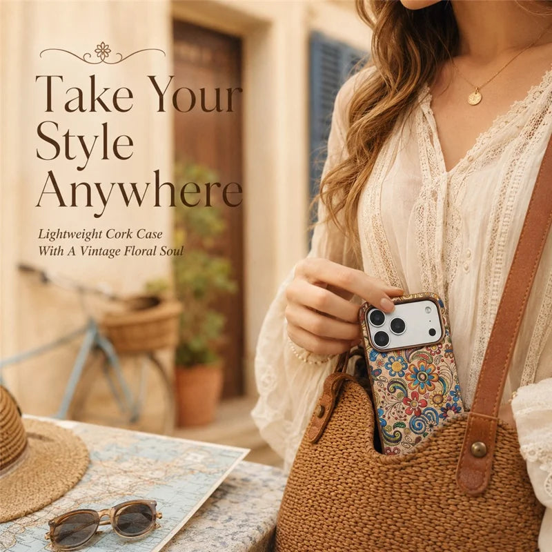 Cork Phone Case with Metal Lens & Bottom - A29