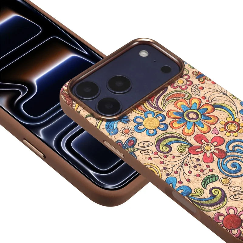 Cork Phone Case with Metal Lens & Bottom - A29