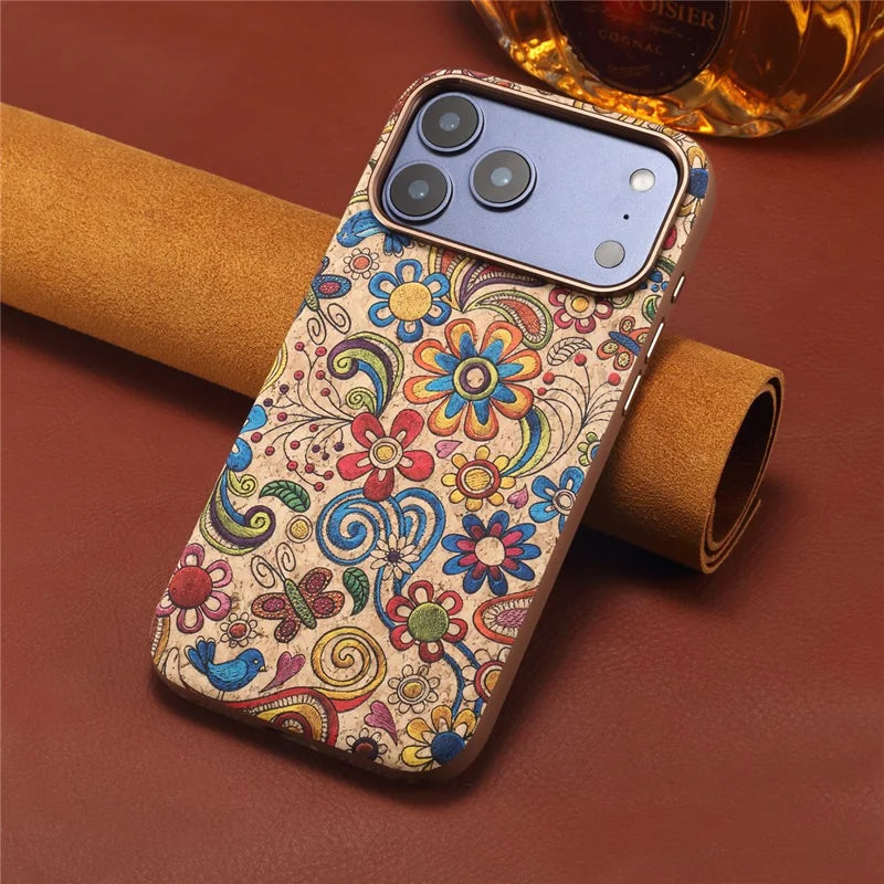 Cork Phone Case with Metal Lens & Bottom - A29