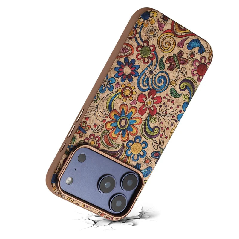 Cork Phone Case with Metal Lens & Bottom - A29
