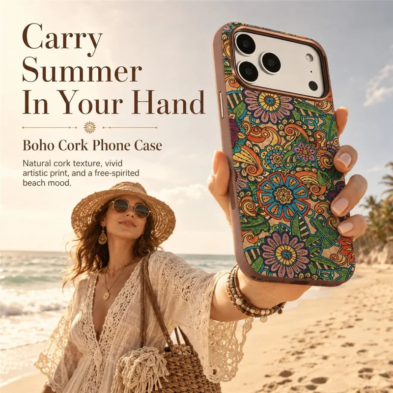Cork Phone Case with Metal Lens & Bottom - A29