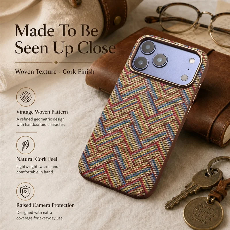 Cork Phone Case with Metal Lens & Bottom - A29