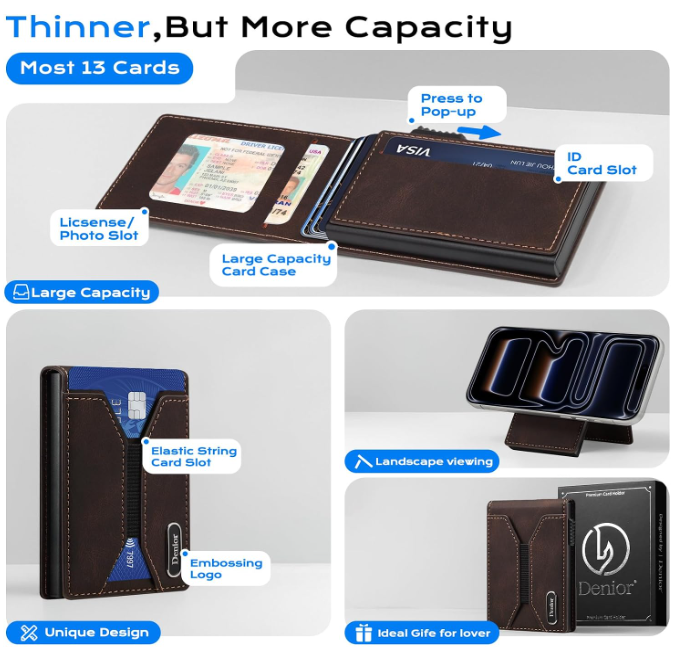 V20 Magnetic Pop-Up Card Holder - 13 Cards