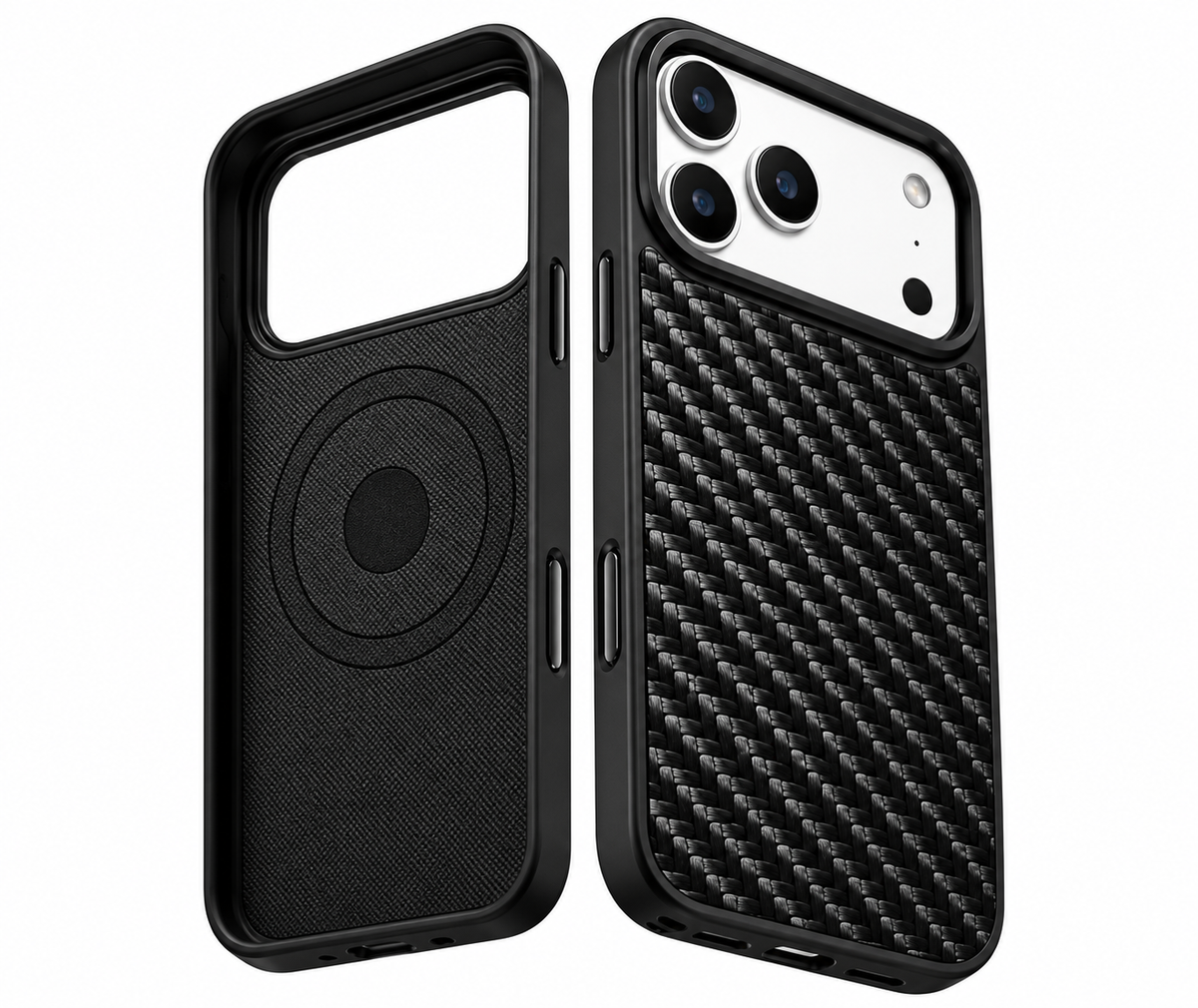 Woven Twill Cowhide Leather Magnetic Case | A26
