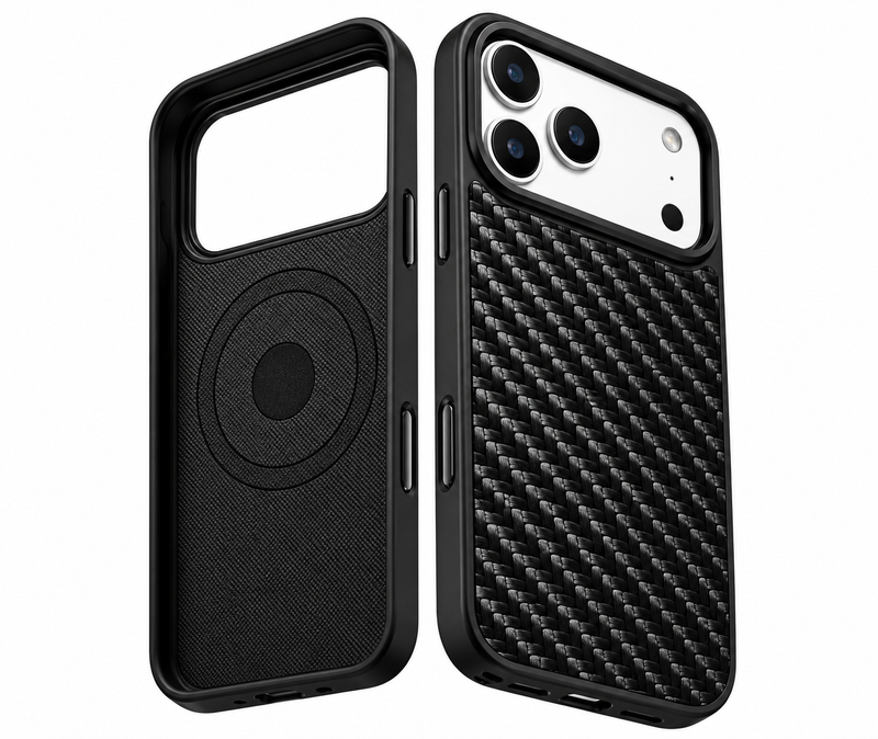 Woven Twill Cowhide Leather Magnetic Case | A26