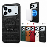 Crocodile PU Leather Magnetic Ring Phone Case | A09+1