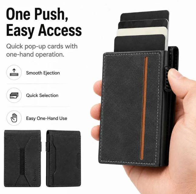 T1 Pop-Up Wallet with Bungee Cord - 13 Cards
