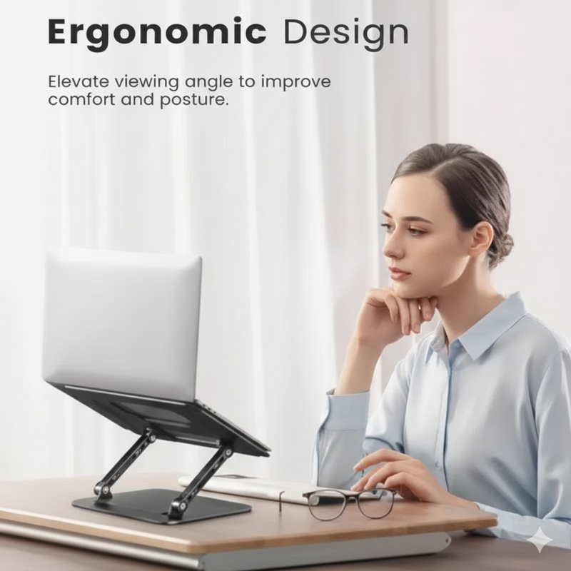 Phone Tablet Stand Adjustable Aluminum Alloy laptop Tablet up to 17 "Laptop Portable Folding stand Cooling stand support