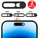 1-2Pcs Black Webcam Cover for IPhone Anti-hacker Shutter Privacy Protection Slide Shield Anti-peep for SmartPhone Laptop Camera