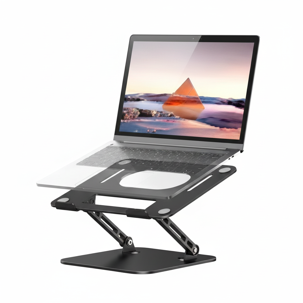 Phone Tablet Stand Adjustable Aluminum Alloy laptop Tablet up to 17 "Laptop Portable Folding stand Cooling stand support