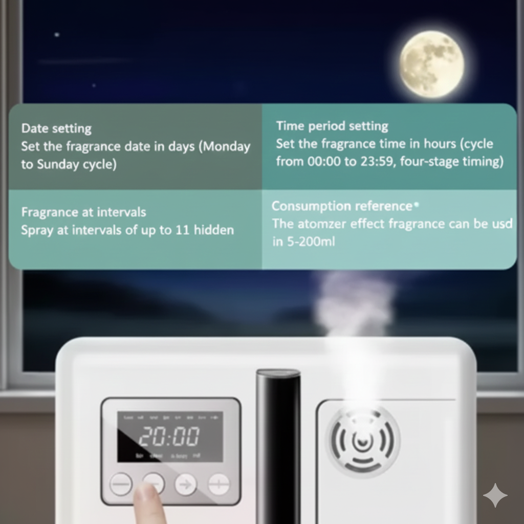 2025 New 160ml Smart Aromatherapy Diffuser Essential Oil Diffuser Home Hotel Spa Ultrasonic Essential Oil Aromatherapy Machine