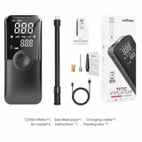 CARSUN Portable Tire Inflator Rechargeable Electric Inflator For Car Bicycle Digital Air Compressor Football Ball Inflator Pump