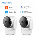 Tuya 1080P Wifi Camera Indoor 360 PTZ Pet Baby Monitor IR Night Vision Ai Detect P2P Surveillance IP Cameras with Google Alexa