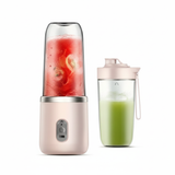 1pc USB Rechargeable Portable Blender - Dual-Cup ,Compact & Durable, Includes Carry Strap, Ideal for Smoothies and Breakfast