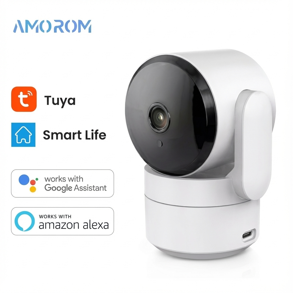 Tuya 1080P Wifi Camera Indoor 360 PTZ Pet Baby Monitor IR Night Vision Ai Detect P2P Surveillance IP Cameras with Google Alexa