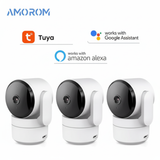 Tuya 1080P Wifi Camera Indoor 360 PTZ Pet Baby Monitor IR Night Vision Ai Detect P2P Surveillance IP Cameras with Google Alexa