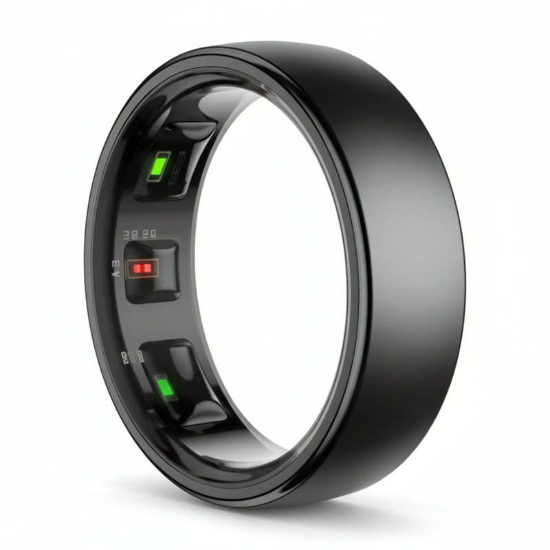 Uhoofit R10 Smart Ring with Charging Dock Men Women Health Sleep Heart Rate Monitoring IP68 & 5ATM Waterproof Multi-sport Mode