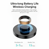 Uhoofit R10 Smart Ring with Charging Dock Men Women Health Sleep Heart Rate Monitoring IP68 & 5ATM Waterproof Multi-sport Mode