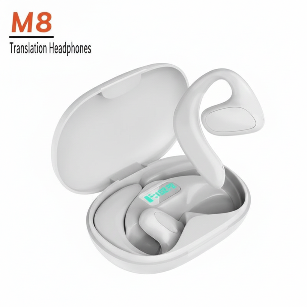 Bluetooth 5.1 Translation Headphones 144 Languages Instant Translate Smart Voice Translator Wireless Music Earphones Translator