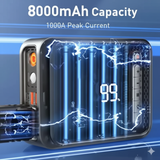 Baseus 2 In 1 Car Jump Starter Power Bank Air Compressor Inflator Pump 1000A Portable Power Station Car Battery Charger Booster