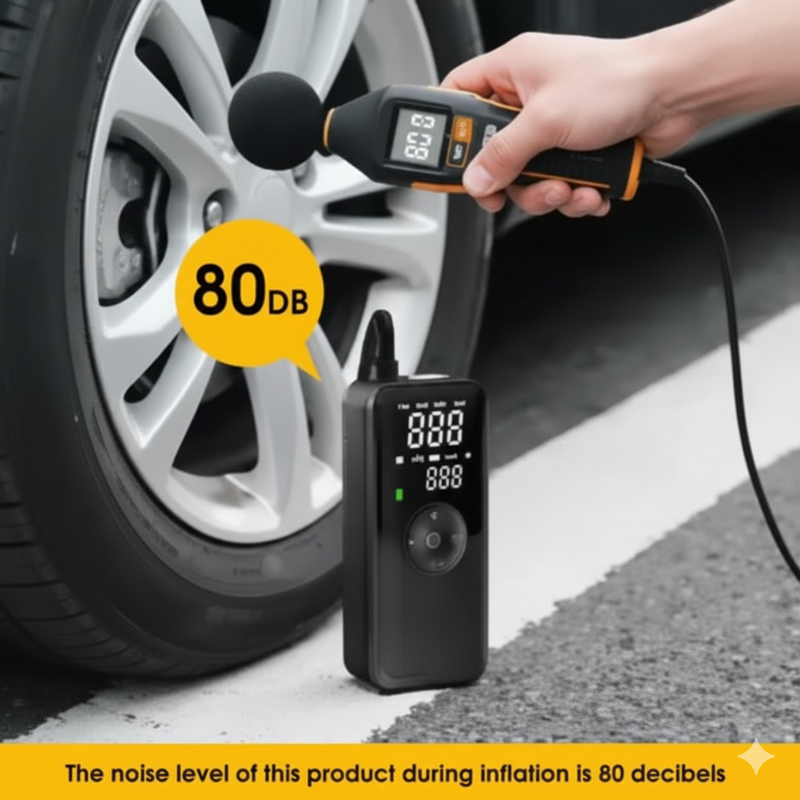 CARSUN Portable Tire Inflator Rechargeable Electric Inflator For Car Bicycle Digital Air Compressor Football Ball Inflator Pump