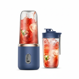 1pc USB Rechargeable Portable Blender - Dual-Cup ,Compact & Durable, Includes Carry Strap, Ideal for Smoothies and Breakfast