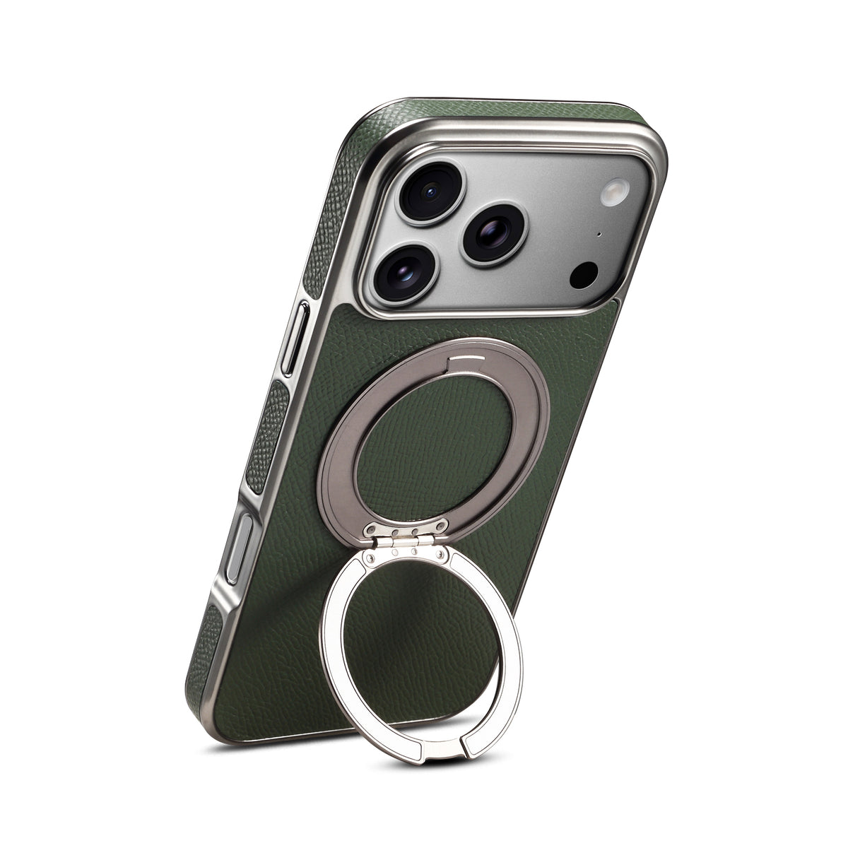 Top-Grain Cowhide Leather Case with Rotatable Kickstand | A23+1